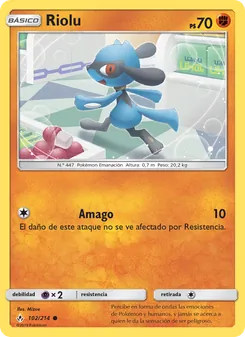 Carta Riolu de la expansión Vínculos Indestructibles, número 102/214