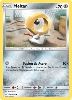 Carta Meltan de la expansión Vínculos Indestructibles, número 128/214