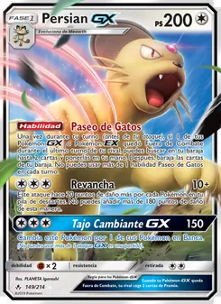 Carta Persian GX de la expansión Vínculos Indestructibles, número 149/214