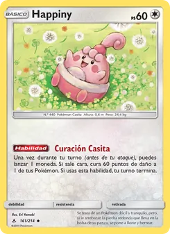 Carta Happiny de la expansión Vínculos Indestructibles, número 161/214