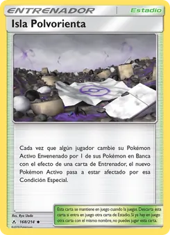 Carta Isla Polvorienta de la expansión Vínculos Indestructibles, número 168/214