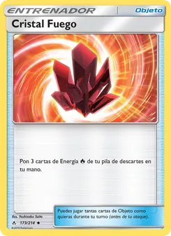 Carta Cristal Fuego de la expansión Vínculos Indestructibles, número 173/214