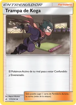 Carta Trampa de Koga de la expansión Vínculos Indestructibles, número 177/214