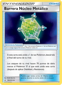 Carta Barrera Núcleo Metálico de la expansión Vínculos Indestructibles, número 180/214