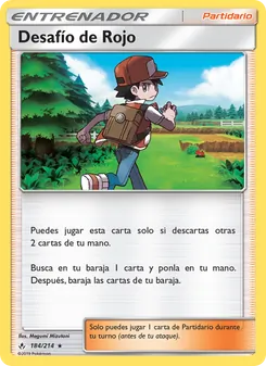 Carta Desafío de Rojo de la expansión Vínculos Indestructibles, número 184/214