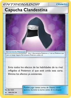 Carta Capucha Clandestina de la expansión Vínculos Indestructibles, número 186/214