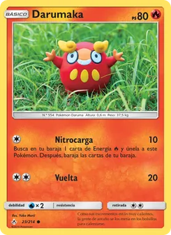Carta Darumaka de la expansión Vínculos Indestructibles, número 23/214