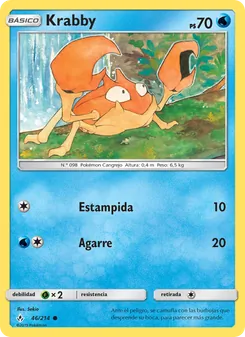 Carta Krabby de la expansión Vínculos Indestructibles, número 46/214
