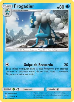 Carta Frogadier de la expansión Vínculos Indestructibles, número 52/214
