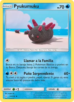 Carta Pyukumuku de la expansión Vínculos Indestructibles, número 53/214