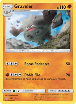 Carta Graveler de la expansión Vínculos Indestructibles, número 88/214