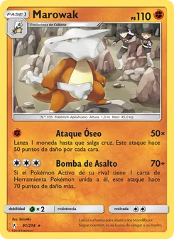 Carta Marowak de la expansión Vínculos Indestructibles, número 91/214