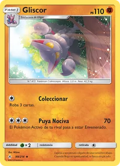 Carta Gliscor de la expansión Vínculos Indestructibles, número 99/214