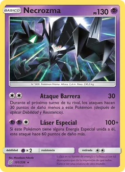 Carta Necrozma de la expansión Mentes Unidas, número 101/236