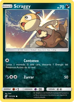 Carta Scraggy de la expansión Mentes Unidas, número 137/236