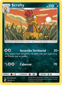 Carta Scrafty de la expansión Mentes Unidas, número 138/236