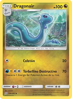 Carta Dragonair de la expansión Mentes Unidas, número 150/236