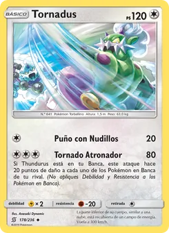 Carta Tornadus de la expansión Mentes Unidas, número 178/236