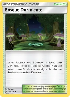 Carta Bosque Durmiente de la expansión Mentes Unidas, número 207/236