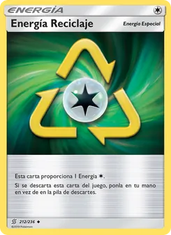 Carta Energía Reciclaje de la expansión Mentes Unidas, número 212/236