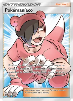 Carta Pokémaníaco de la expansión Mentes Unidas, número 236/236