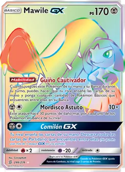 Carta Mawile GX de la expansión Mentes Unidas, número 246/236
