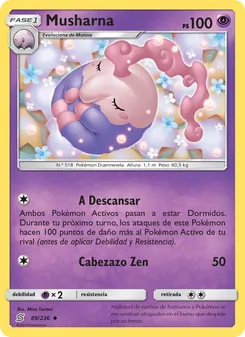 Carta Musharna de la expansión Mentes Unidas, número 89/236
