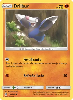 Carta Drilbur de la expansión Eclipse Cósmico, número 114/236