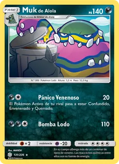 Carta Muk de Alola de la expansión Eclipse Cósmico, número 131/236