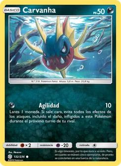 Carta Carvanha de la expansión Eclipse Cósmico, número 132/236
