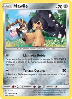 Carta Mawile de la expansión Eclipse Cósmico, número 140/236