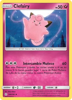 Carta Clefairy de la expansión Eclipse Cósmico, número 144/236