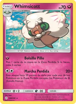 Carta Whimsicott de la expansión Eclipse Cósmico, número 148/236