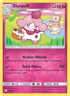 Carta Slurpuff de la expansión Eclipse Cósmico, número 154/236