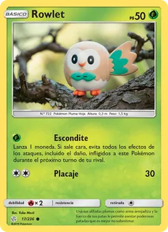 Carta Rowlet de la expansión Eclipse Cósmico, número 17/236