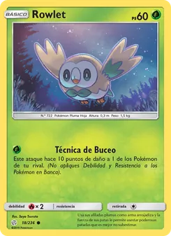 Carta Rowlet de la expansión Eclipse Cósmico, número 18/236