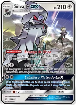 Carta Silvally GX de la expansión Eclipse Cósmico, número 184/236