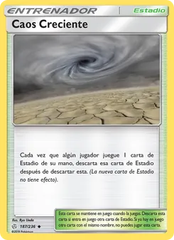 Carta Caos Creciente de la expansión Eclipse Cósmico, número 187/236