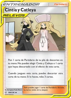 Carta Cintia y Catleya de la expansión Eclipse Cósmico, número 189/236
