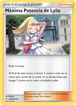 Carta Máxima Potencia de Lylia de la expansión Eclipse Cósmico, número 196/236
