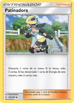 Carta Patinadora de la expansión Eclipse Cósmico, número 203/236
