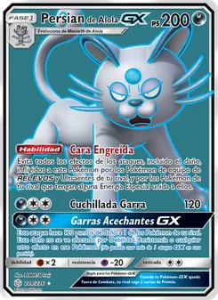 Carta Persian de Alola GX de la expansión Eclipse Cósmico, número 219/236