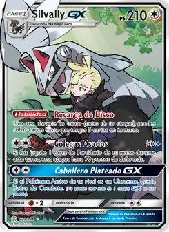 Carta Silvally GX de la expansión Eclipse Cósmico, número 227/236
