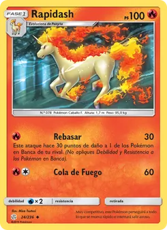 Carta Rapidash de la expansión Eclipse Cósmico, número 24/236