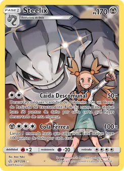 Carta Steelix de la expansión Eclipse Cósmico, número 247/236