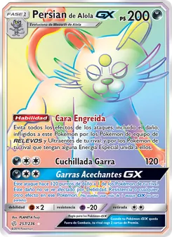 Carta Persian de Alola GX de la expansión Eclipse Cósmico, número 257/236