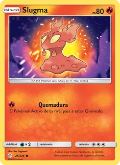 Carta Slugma de la expansión Eclipse Cósmico, número 26/236