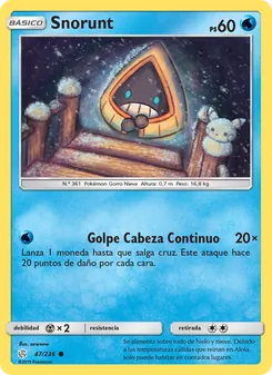 Carta Snorunt de la expansión Eclipse Cósmico, número 47/236