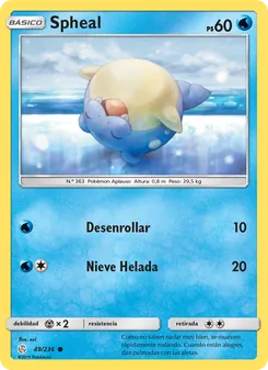 Carta Spheal de la expansión Eclipse Cósmico, número 49/236