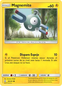 Carta Magnemite de la expansión Eclipse Cósmico, número 68/236